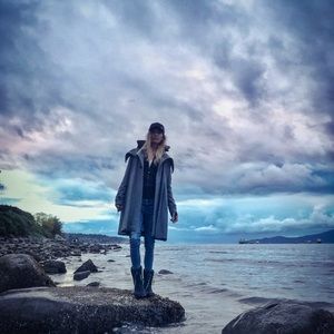 Gorgeous Vintage Fall Coat, Oversized Collar, Sz S